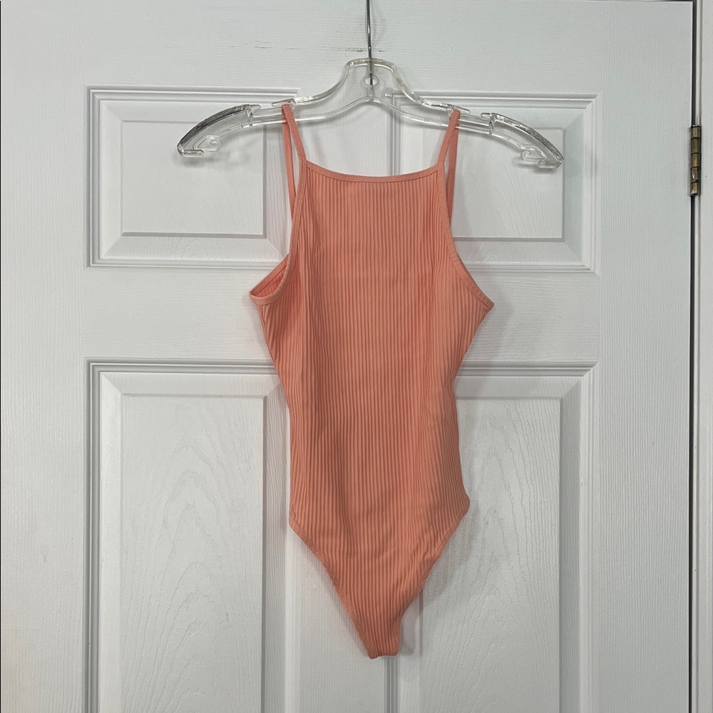 Wilfred Coral Ribbed Bodysuit